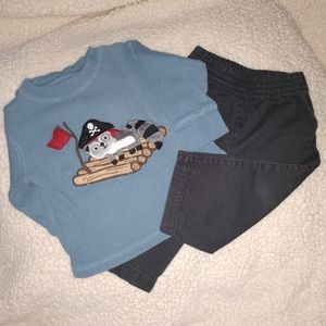 12M Boys Long Sleeve and Pants Outfit